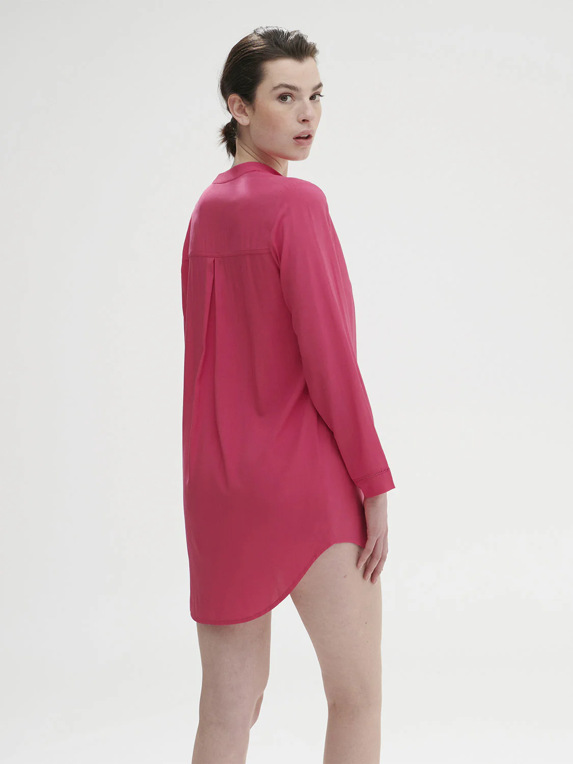 Long sleeved nightdress - Pitaya Pink - Image 4
