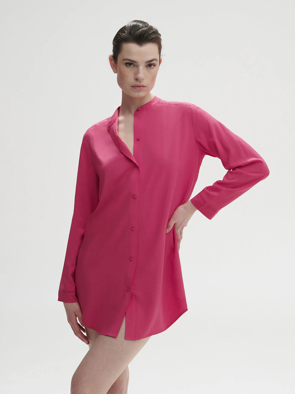 Long sleeved nightdress - Pitaya Pink - Image 5