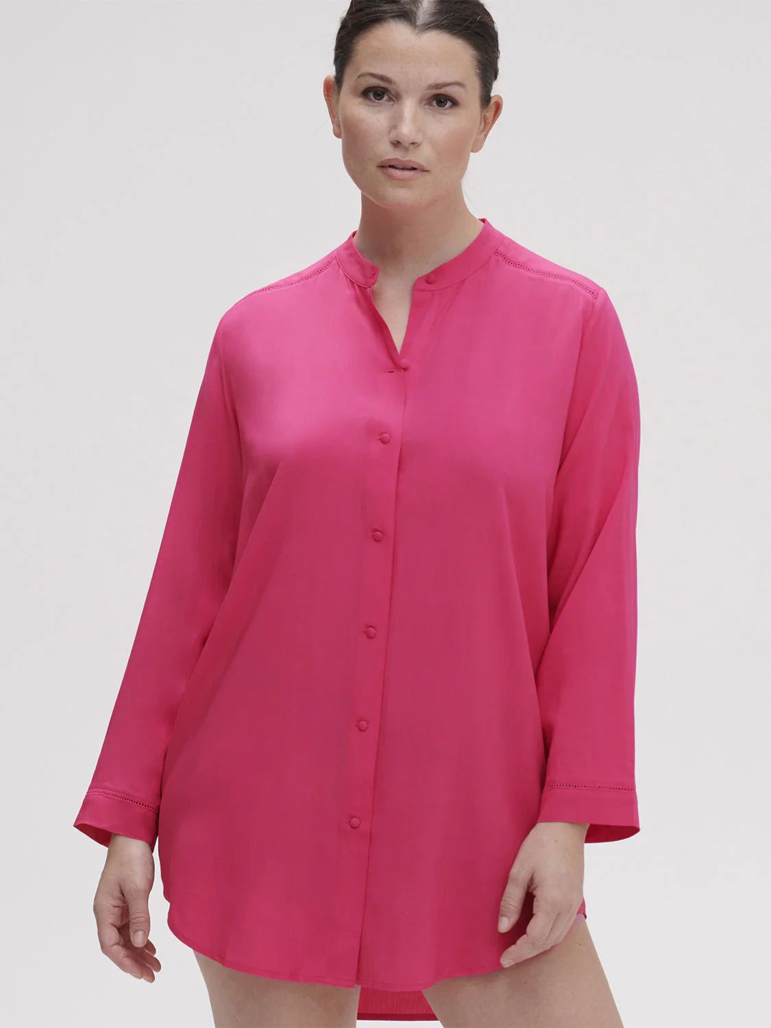 Long sleeved nightdress - Pitaya Pink - Image 6