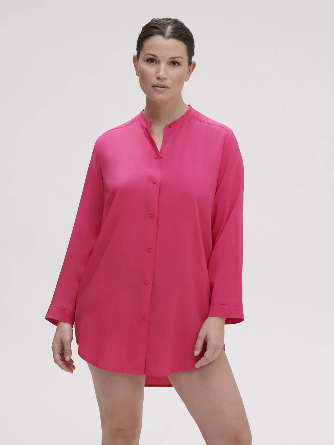 Long sleeved nightdress - Pitaya Pink - Image 8