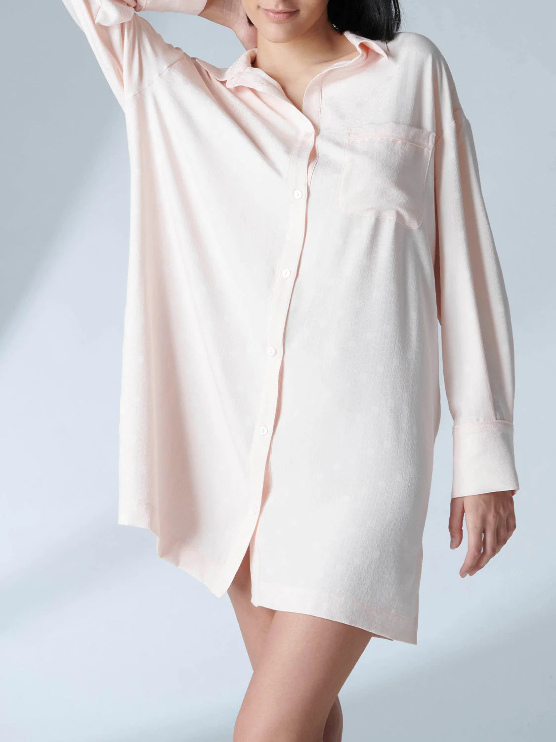 Long sleeved nightdress - Pop pink - Image 2