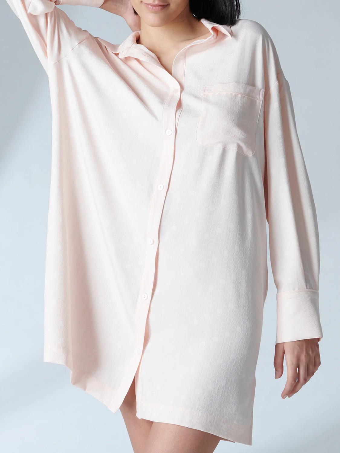 Long sleeved nightdress - Pop pink - Image 3