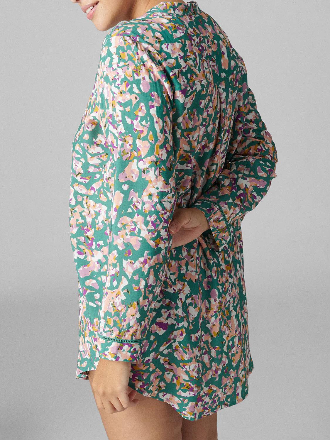 Long sleeved nightdress - Reef Print - Image 10