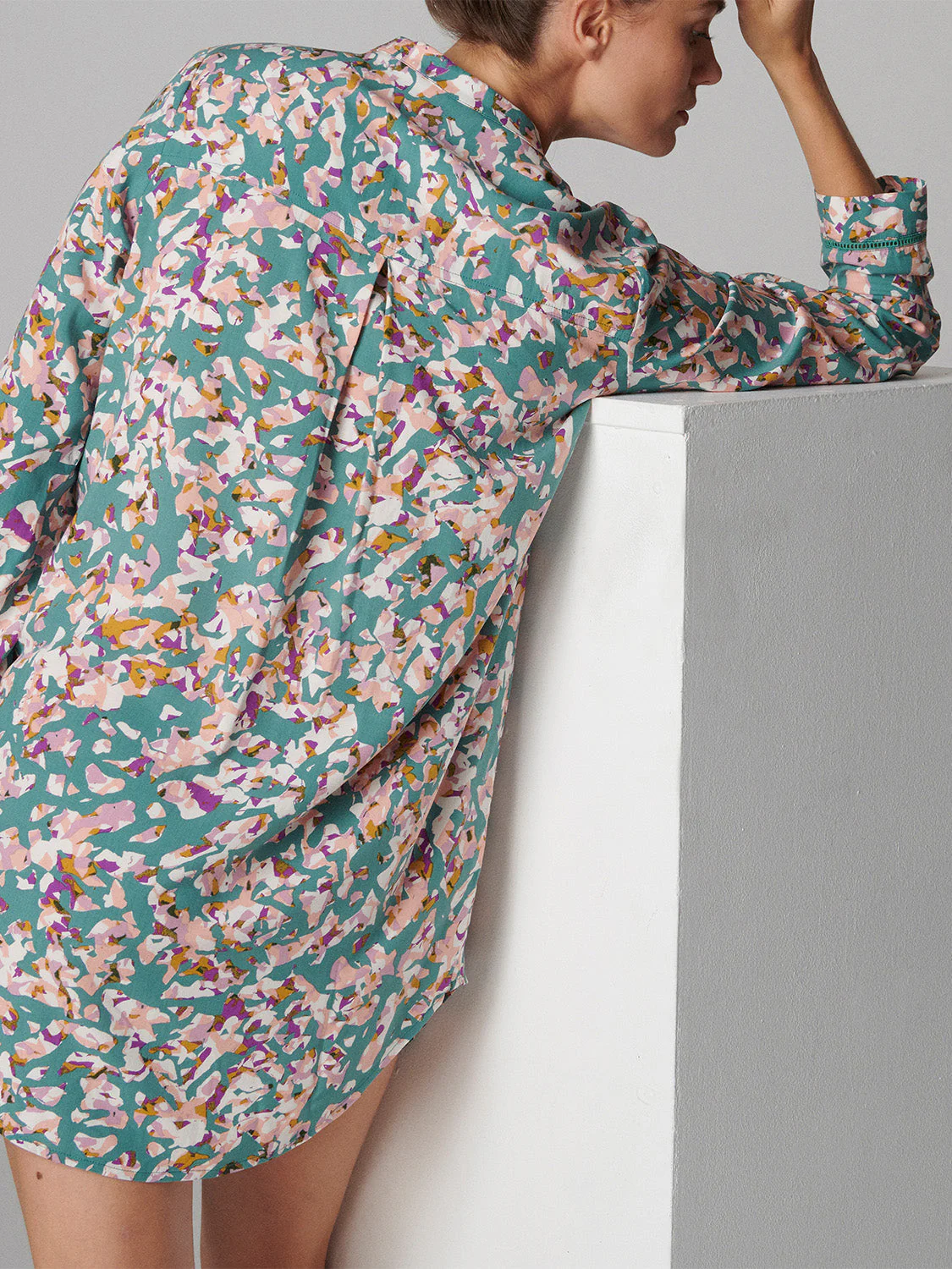 Long sleeved nightdress - Reef Print - Image 5