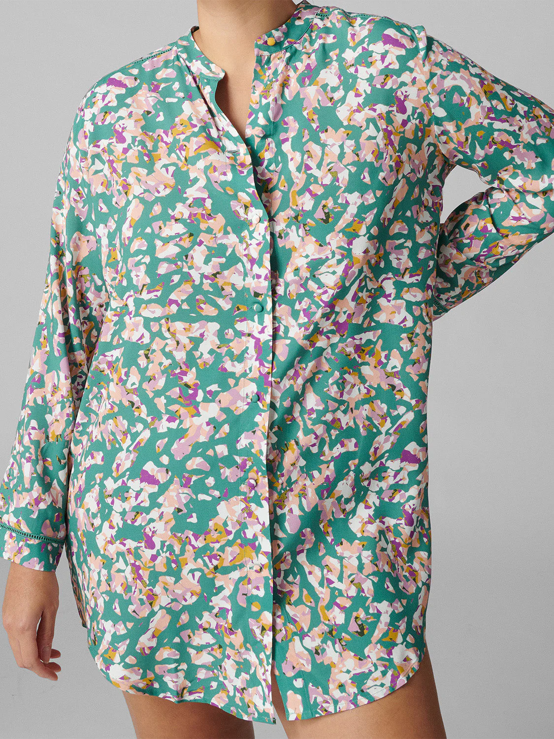 Long sleeved nightdress - Reef Print - Image 8