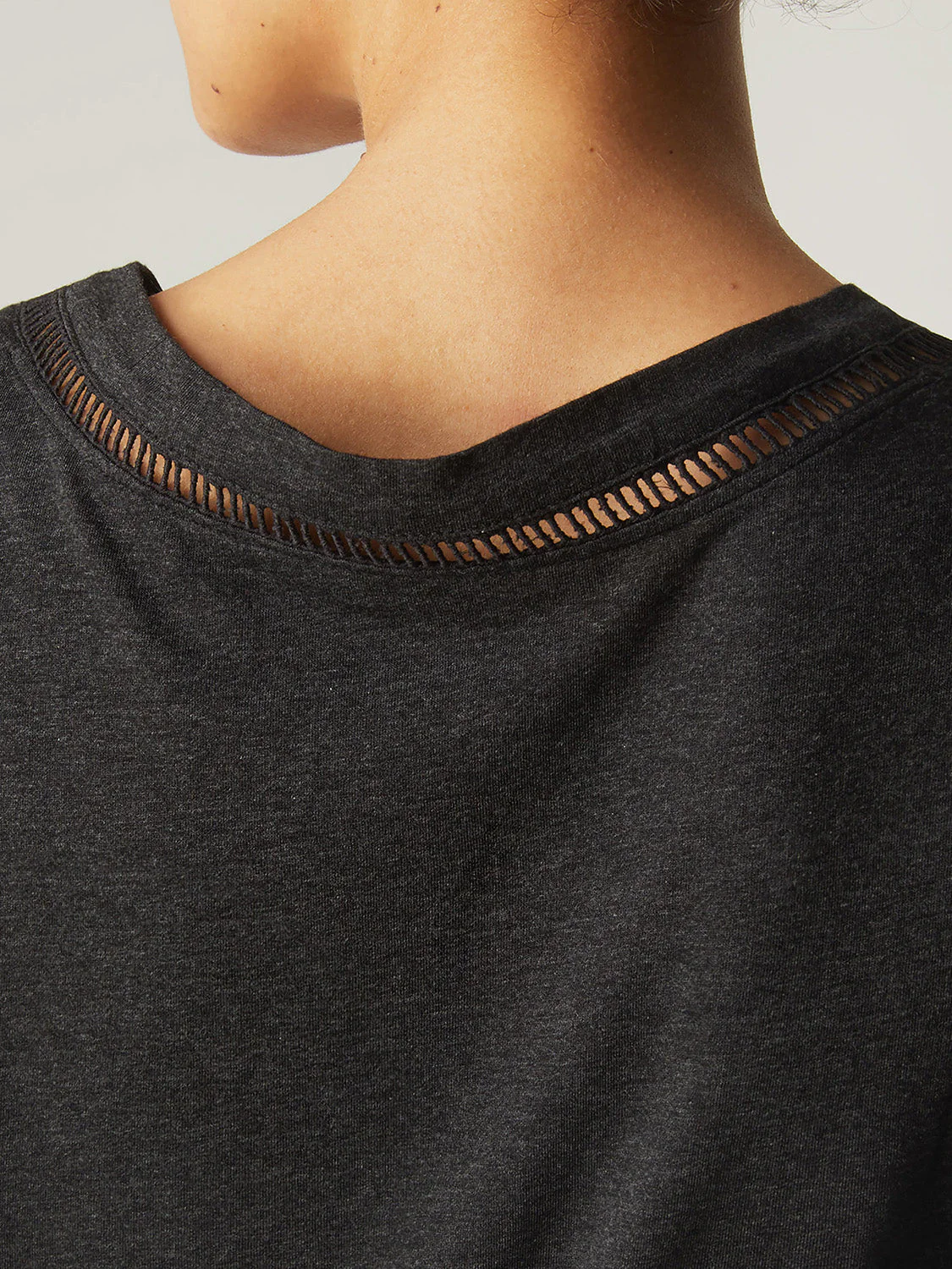 Long sleeved top - Anthracite grey - Image 2