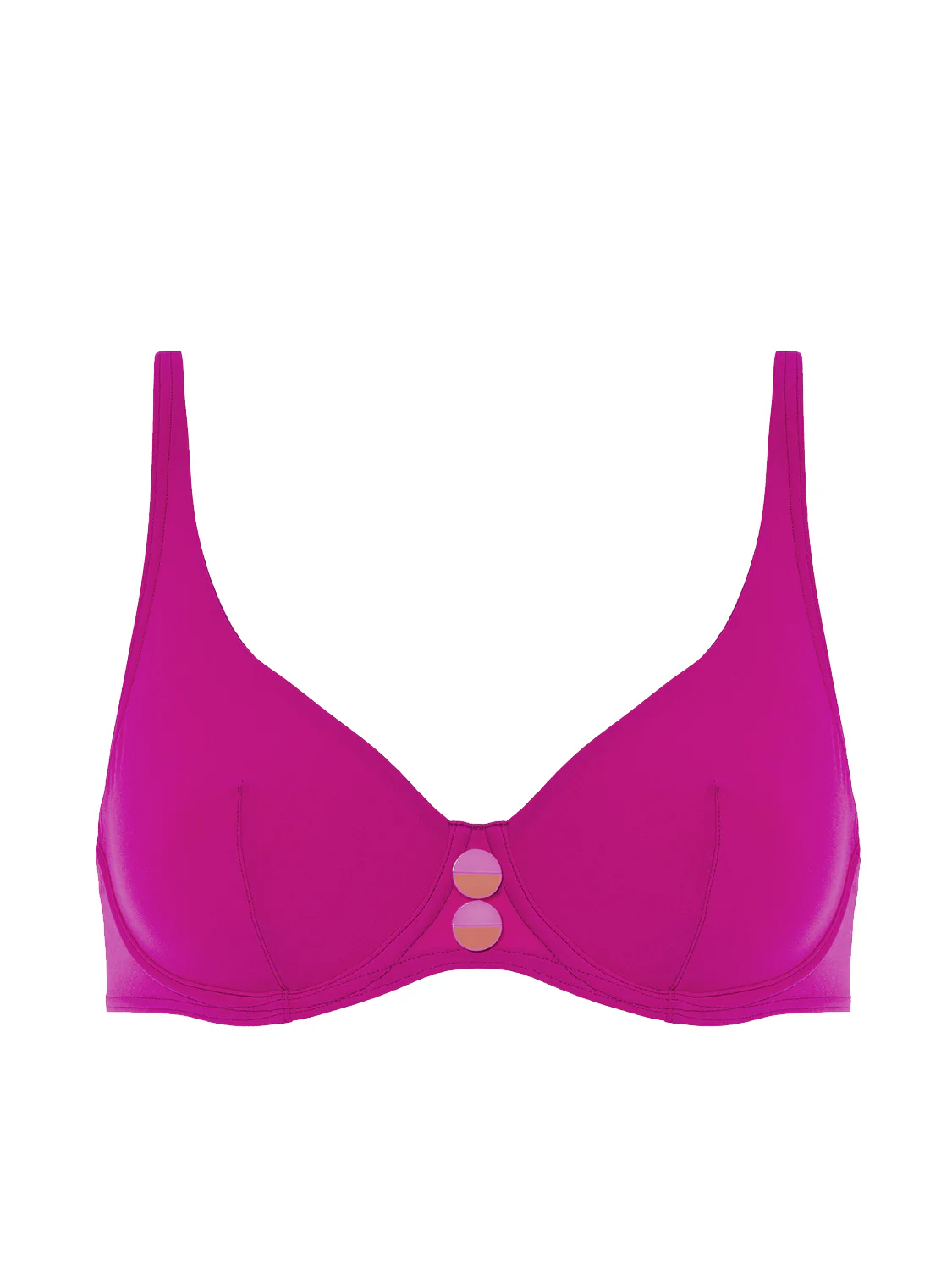 Low-cut underwired bra - Hibiscus Pink - Image 11