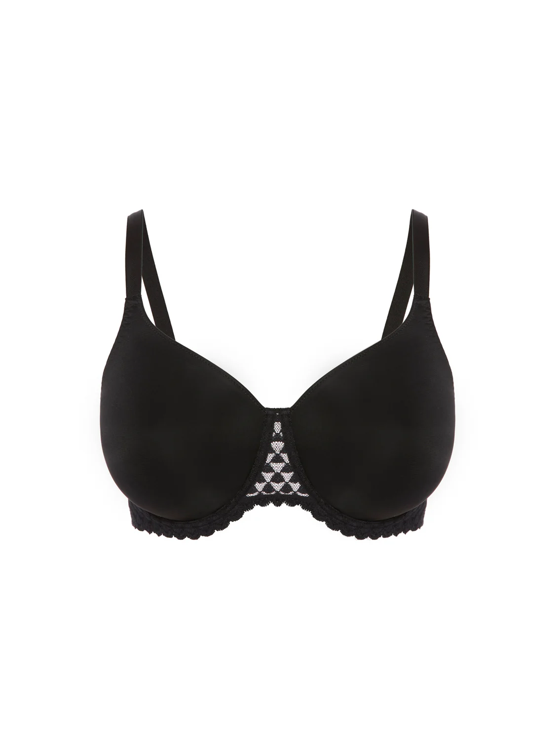 Moulded rigid underwired bra - Black - Image 6