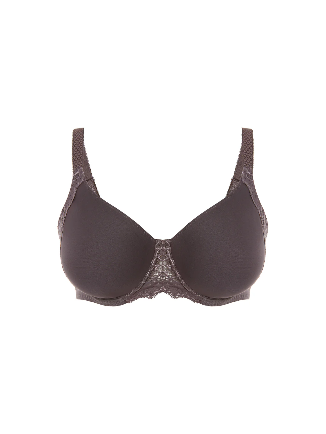 Moulded rigid underwired bra - Graphite Grey - Image 7