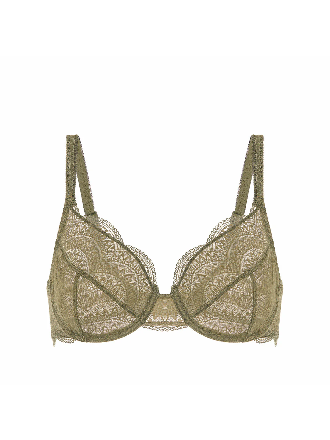 Moulded underwired bra - Adventure Green - Image 6