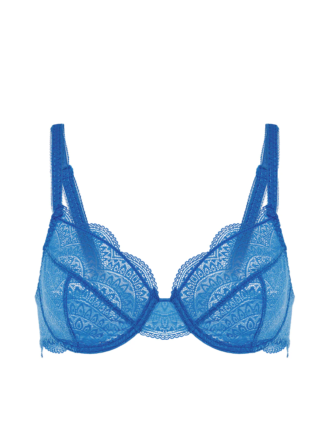 Moulded underwired bra - Myosotis Blue - Image 13