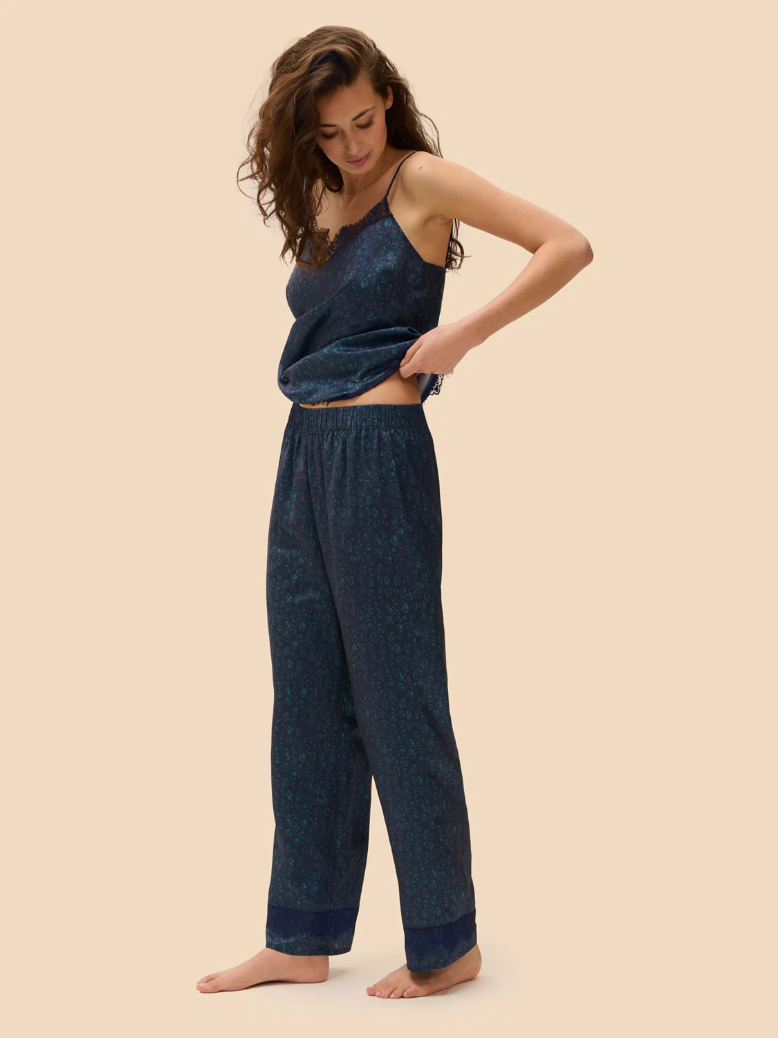 Night pants - Feline Blue - Image 3