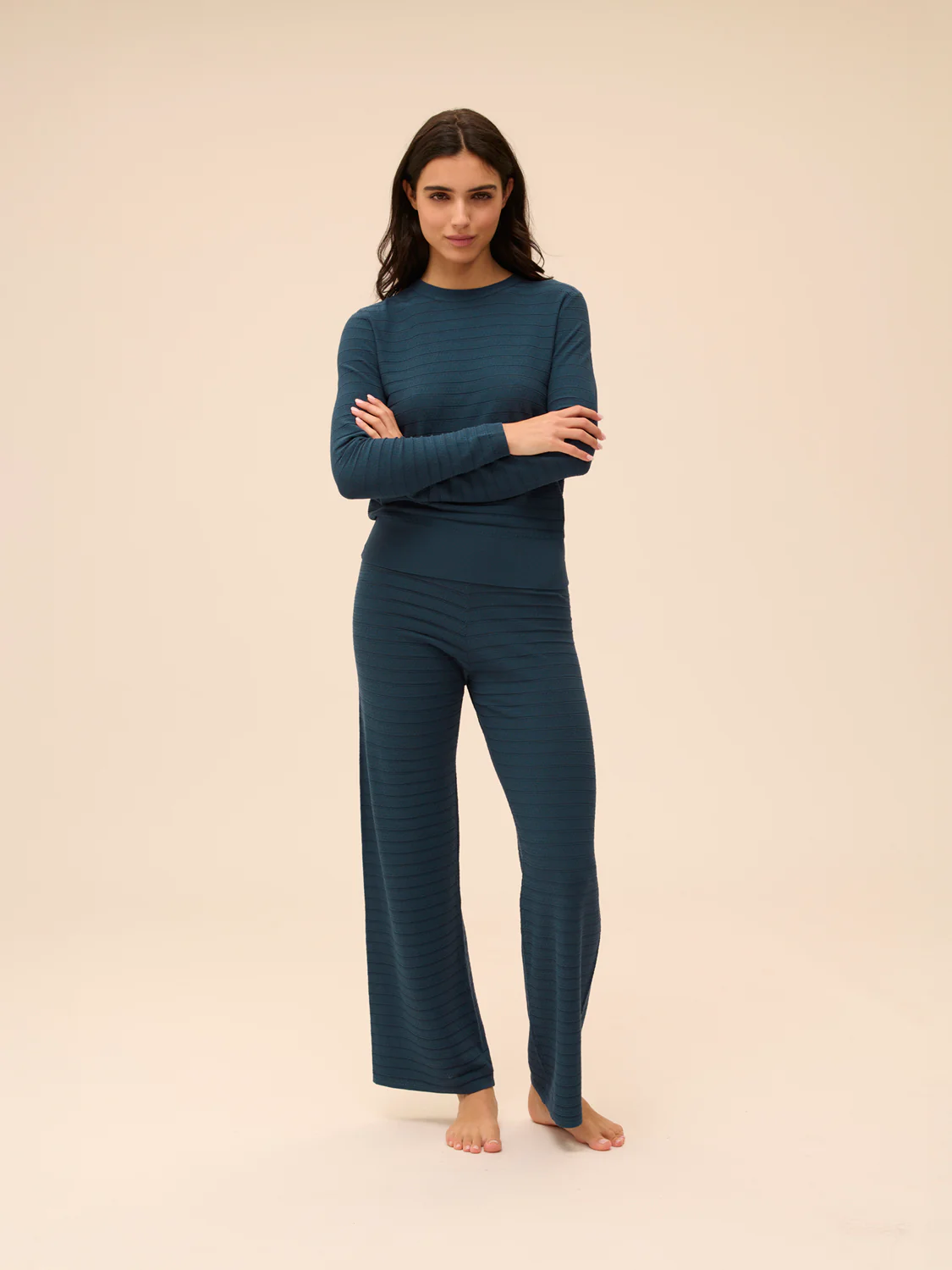 Night pants - Petrol blue - Image 4