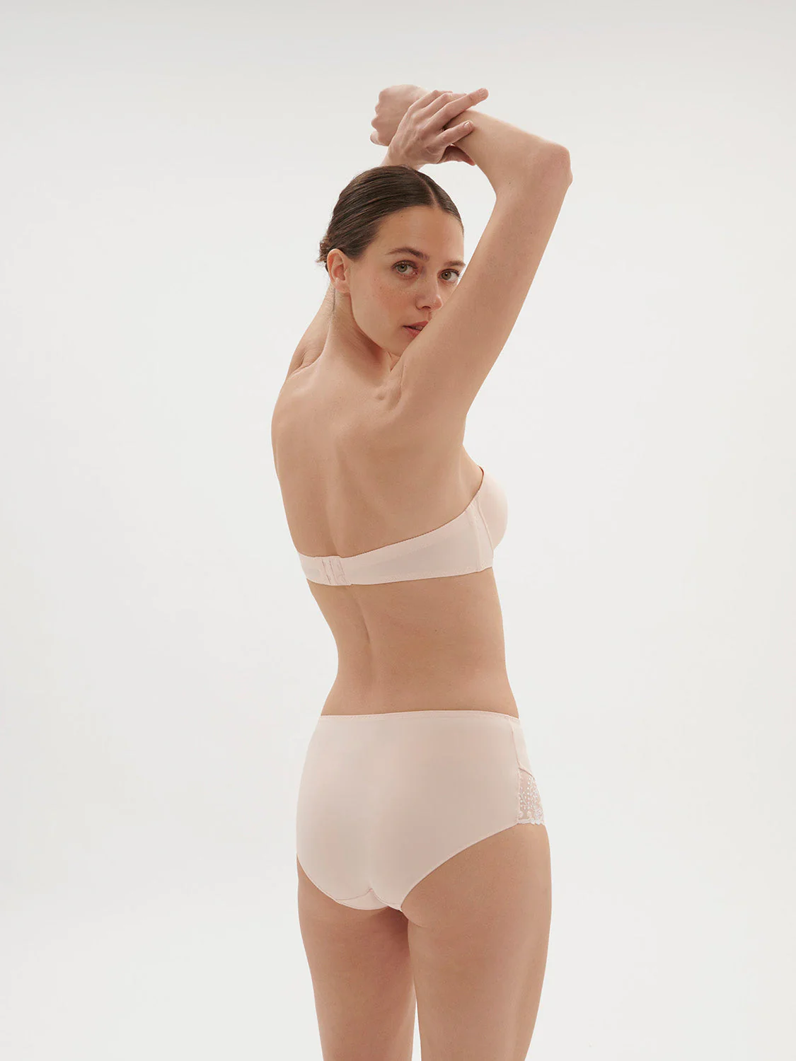 Non padded strapless bra, spacer 3D - Blush - Image 4