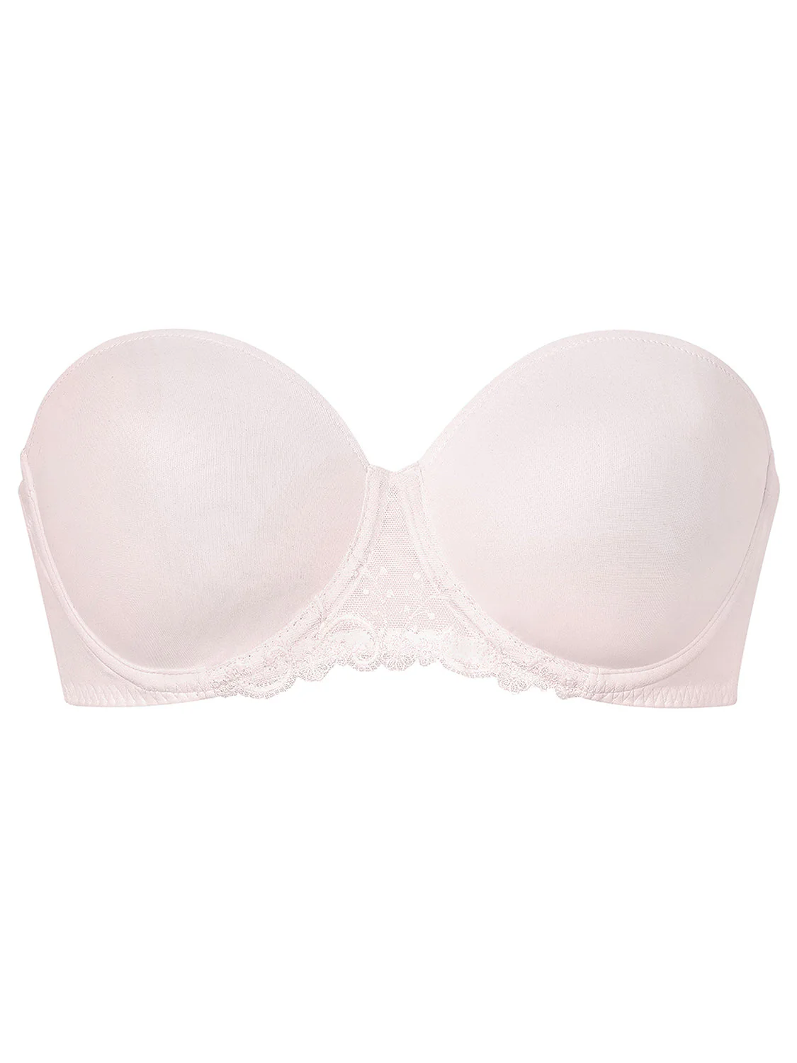 Non padded strapless bra, spacer 3D - Blush - Image 6