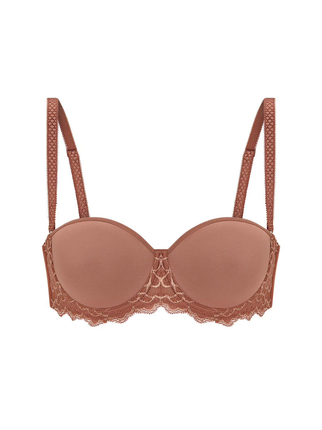 Non padded strapless bra, spacer 3D - Coco brown - Image 11