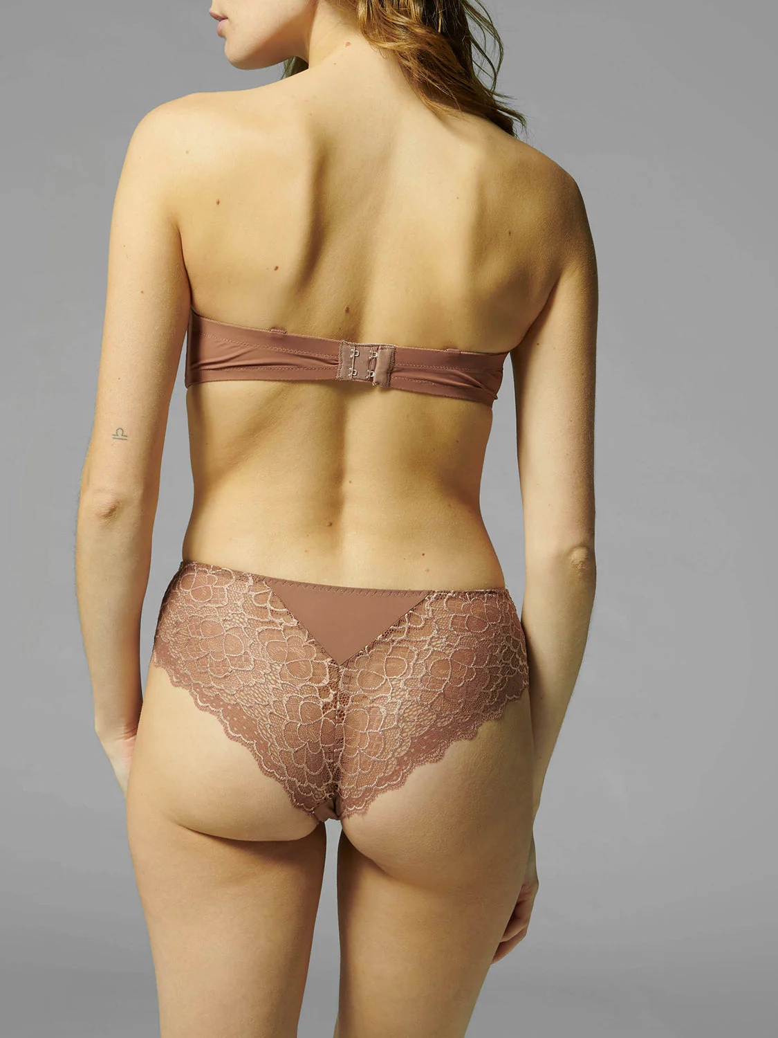 Non padded strapless bra, spacer 3D - Coco brown - Image 4