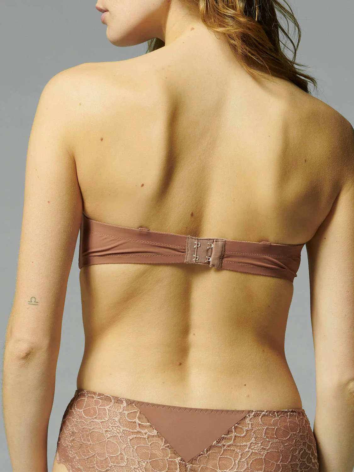 Non padded strapless bra, spacer 3D - Coco brown - Image 5
