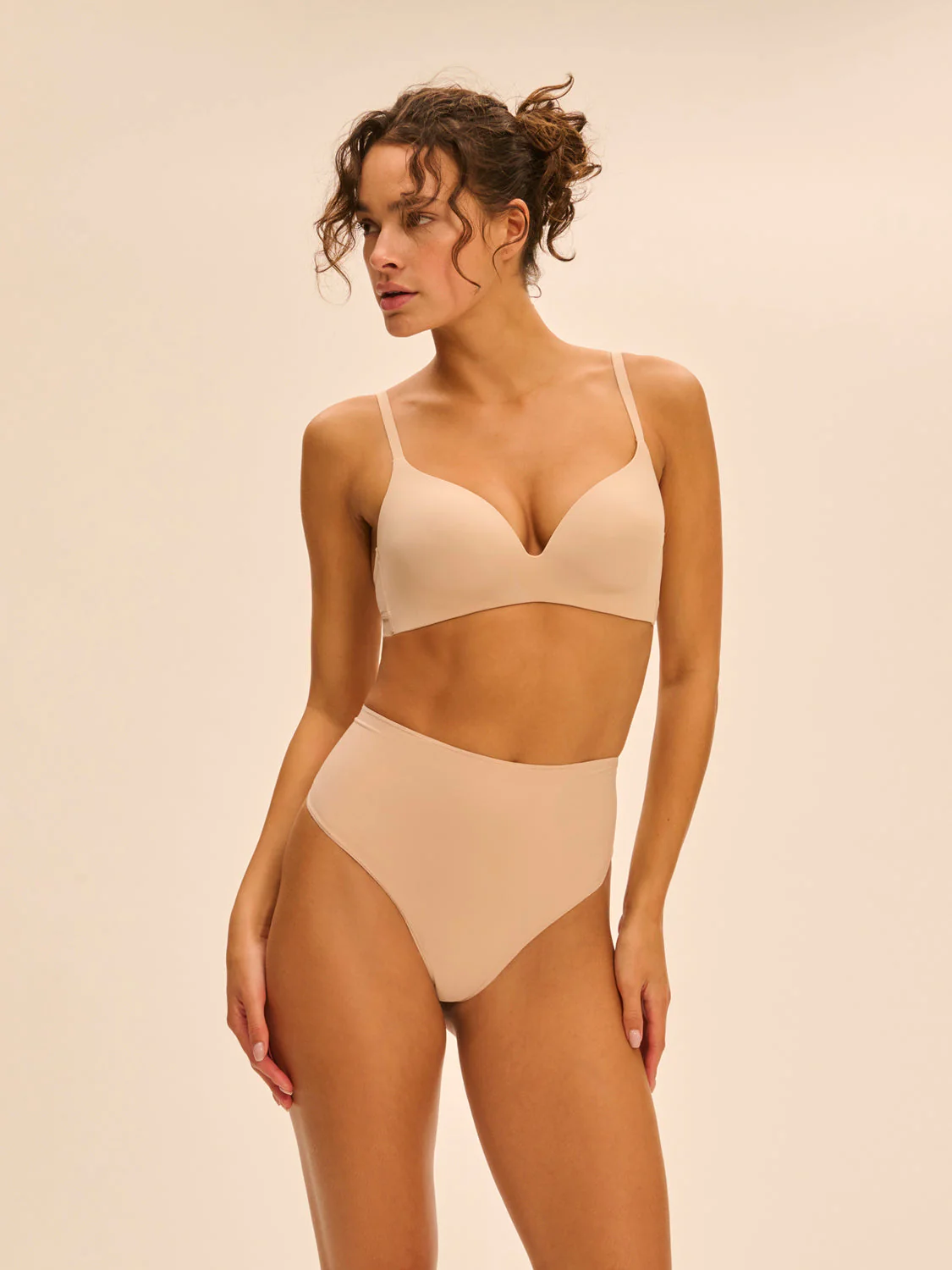 Non wired soft cup bra - Peau rosée - Image 5
