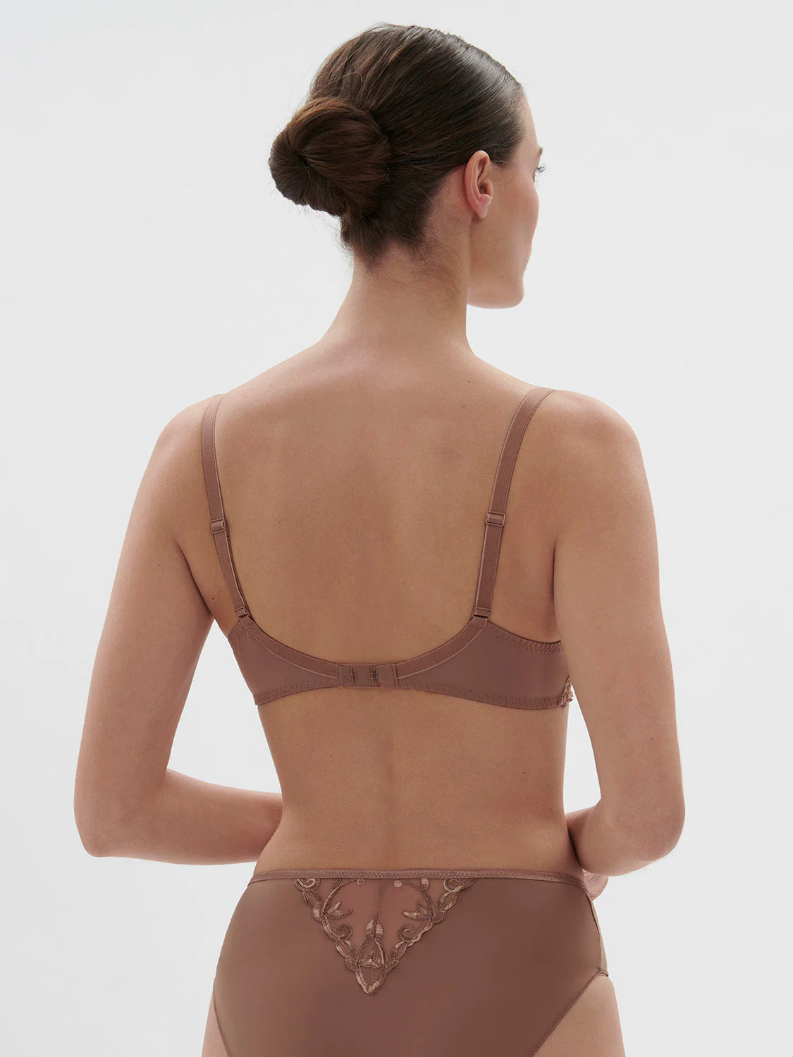 Padded half cup bra - Amaretto - Image 3