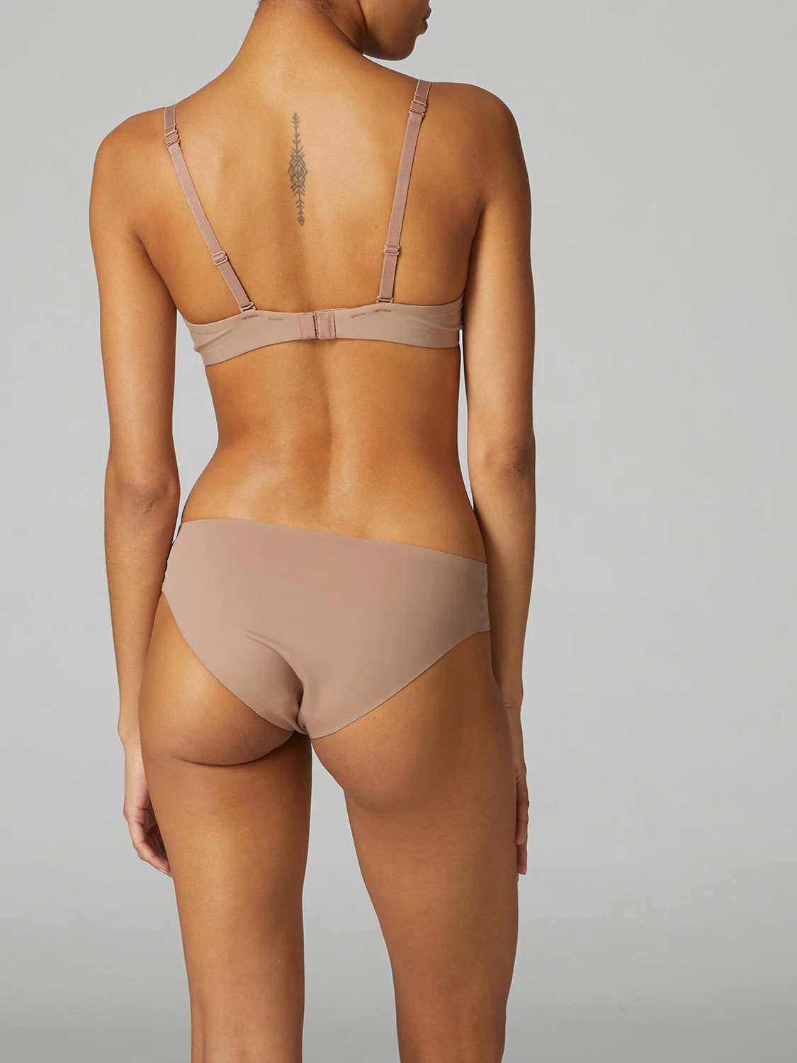 Padding plunge bra - Amaretto - Image 4