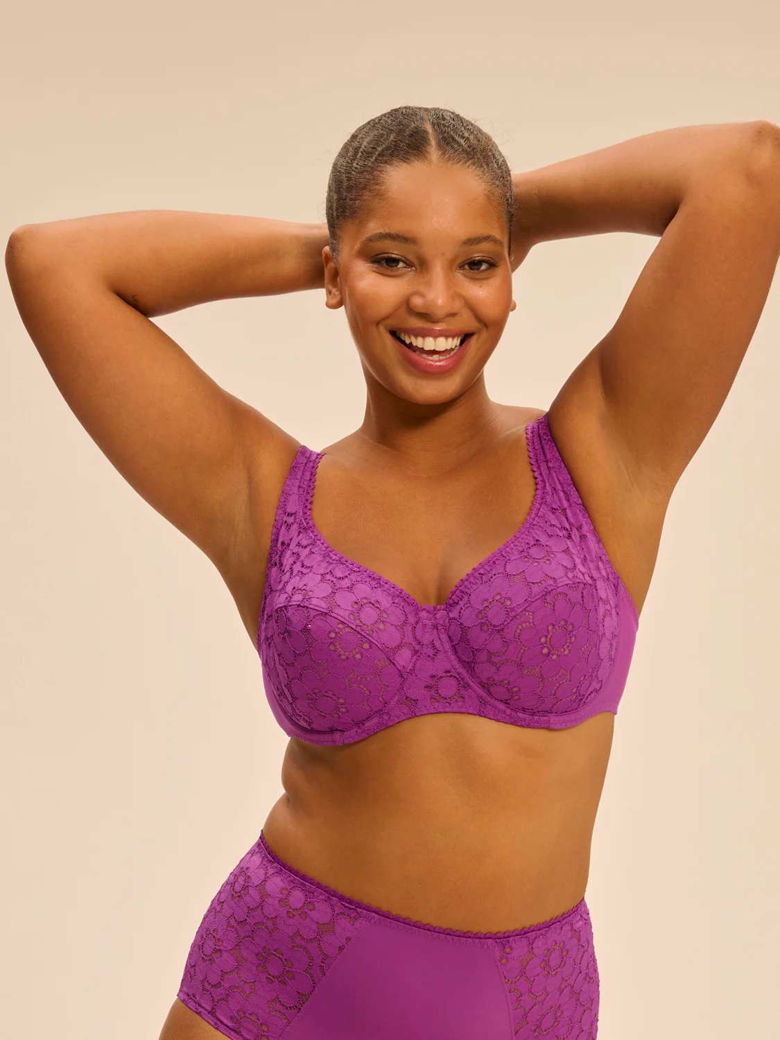 Plunging full cup bra - Divine Purple - Image 5