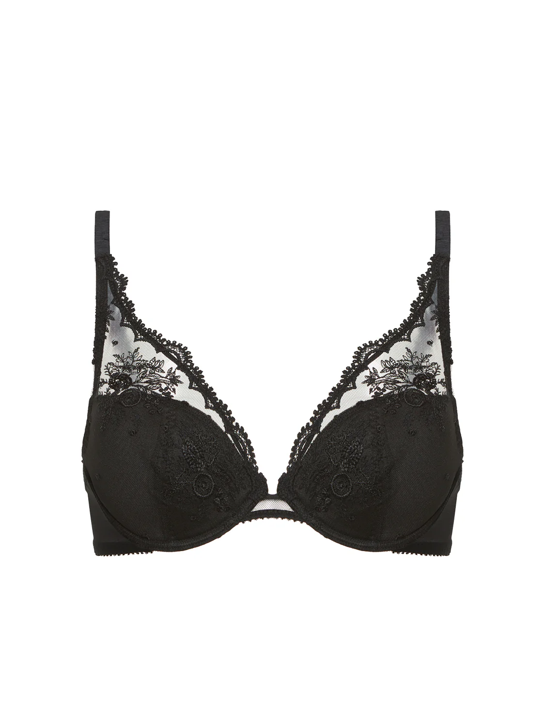 Plunging push-up bra - Black - Image 8