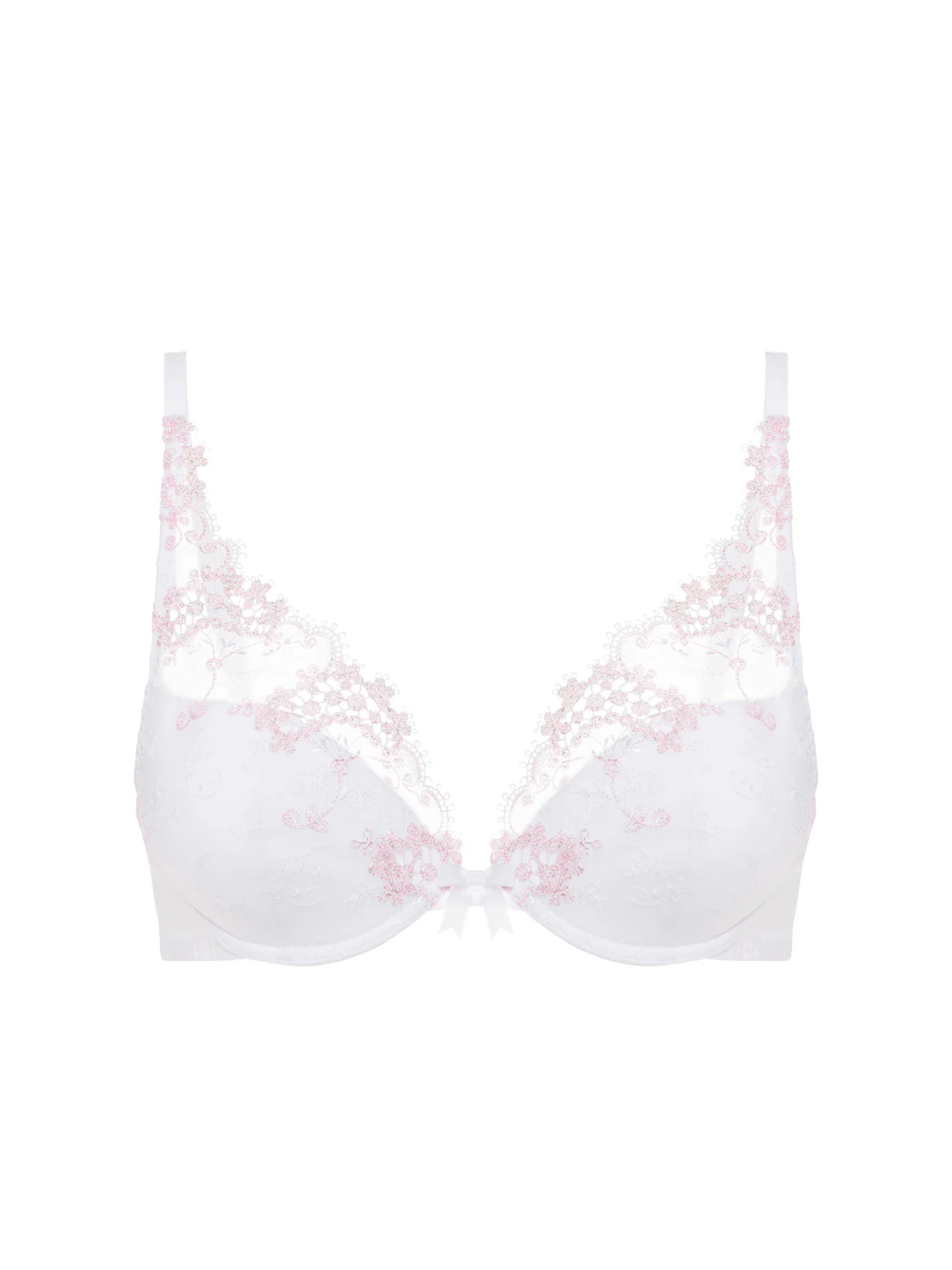 Plunging push-up bra - Cristal White - Image 6