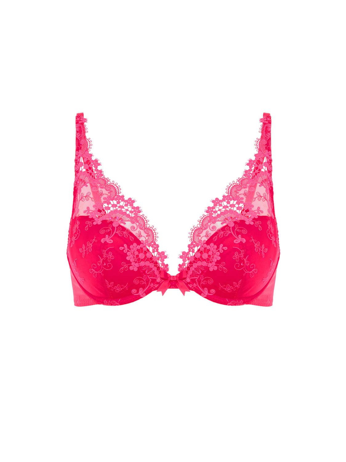 Plunging push-up bra - Fabulous Pink - Image 9