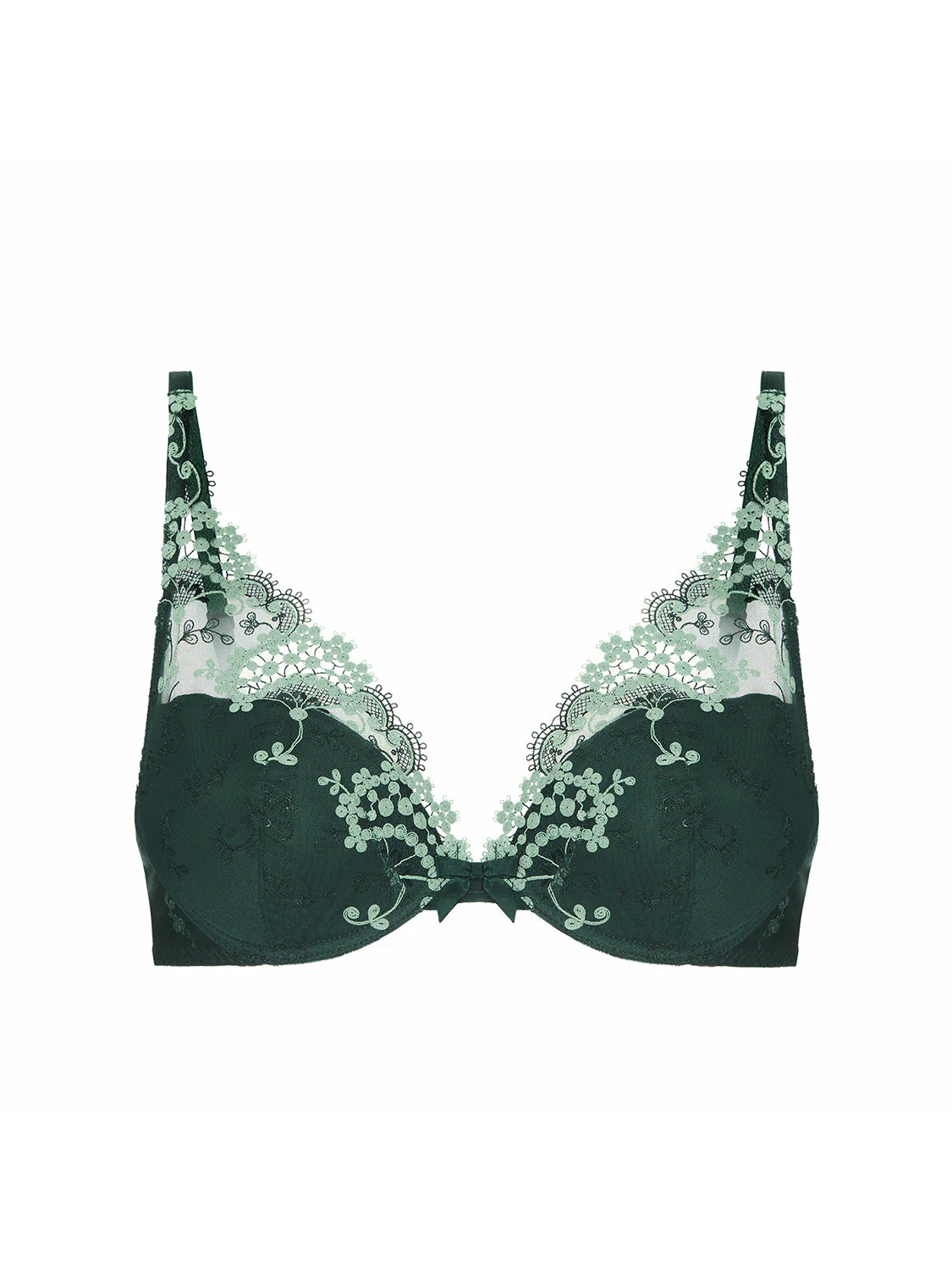 Plunging push-up bra - Kolsaï Green - Image 12