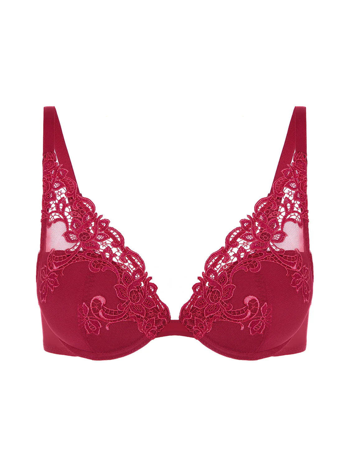 Plunging push-up bra - Lipstick - Image 6