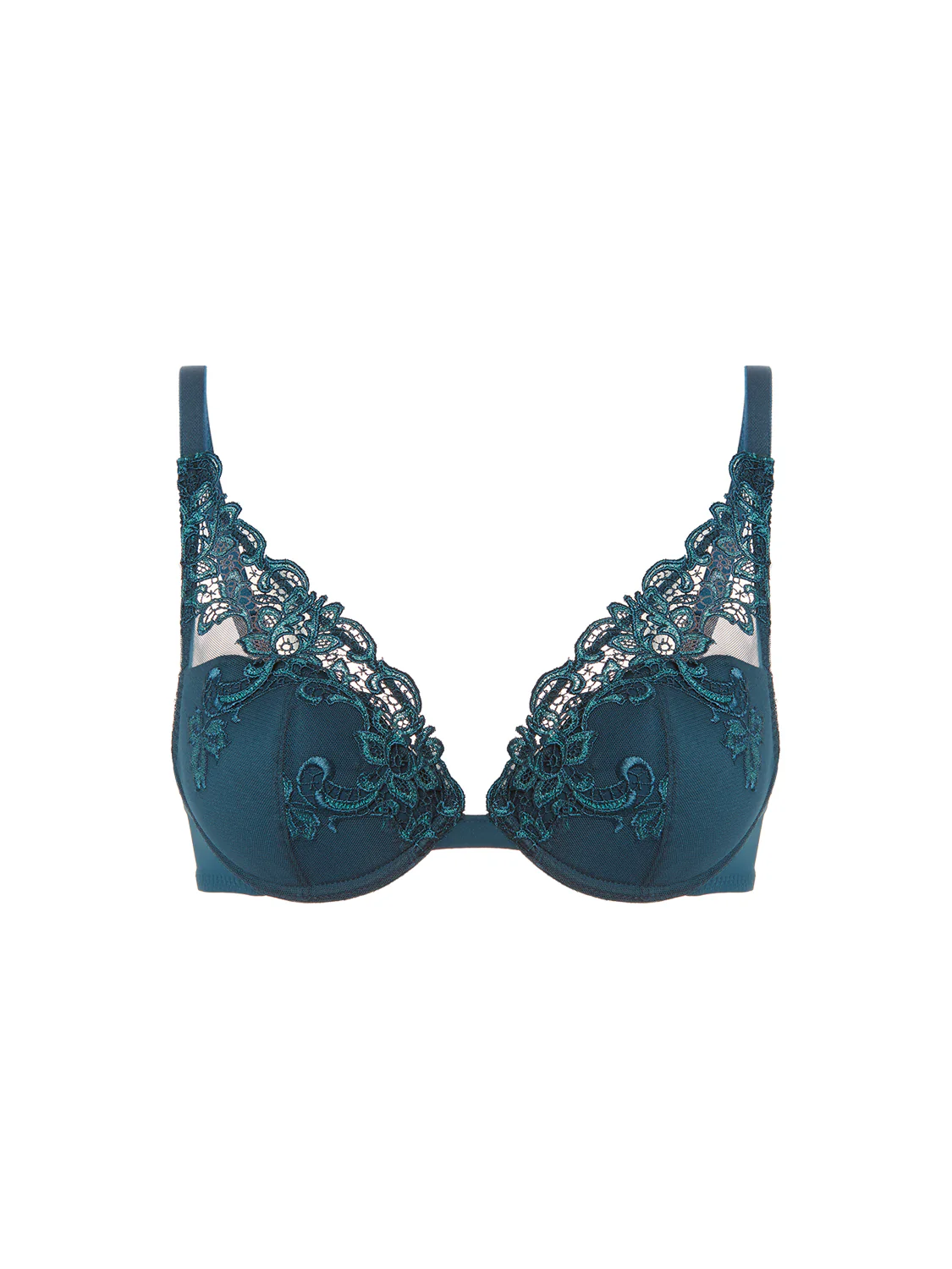 Plunging push-up bra - Prestige Blue - Image 7