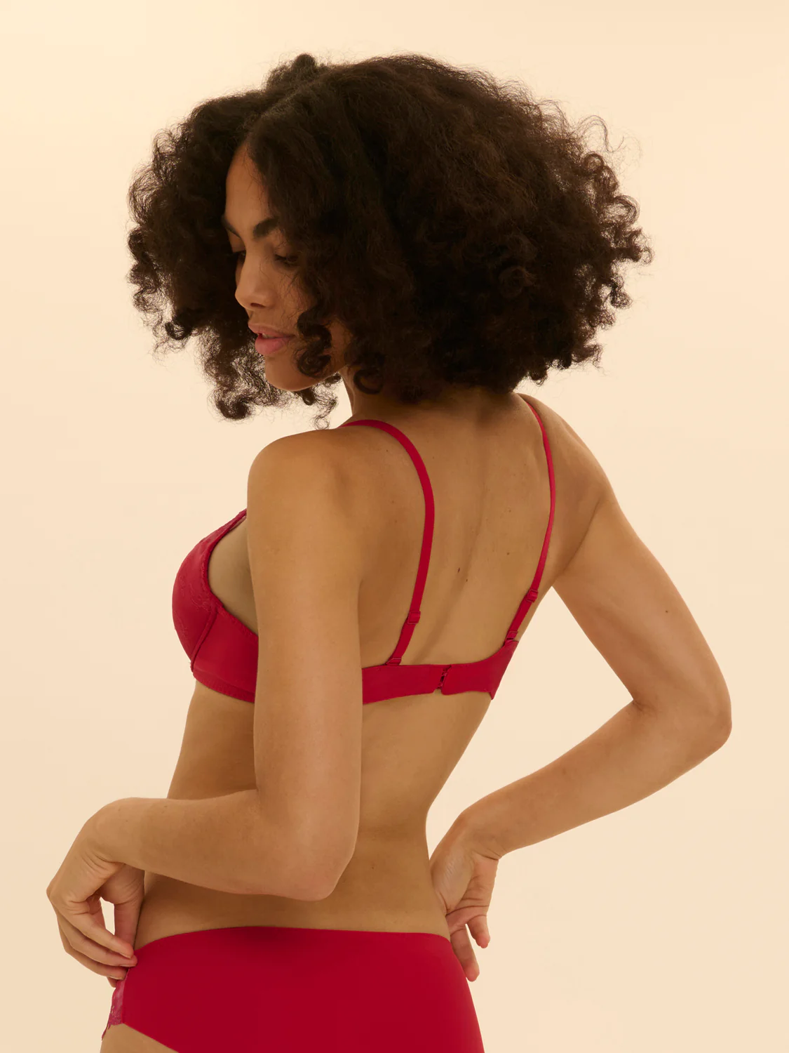 Plunging push-up bra - Rainbow Red - Image 5