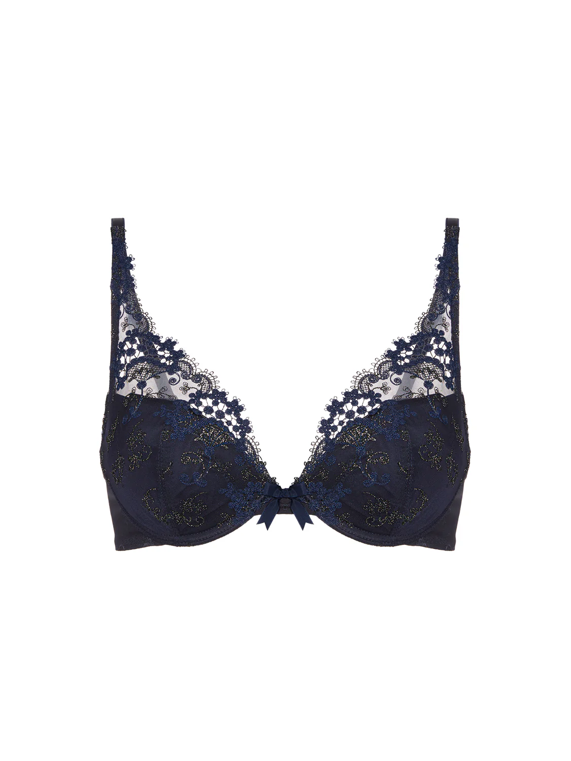 Plunging push-up bra - Sapphire - Image 9