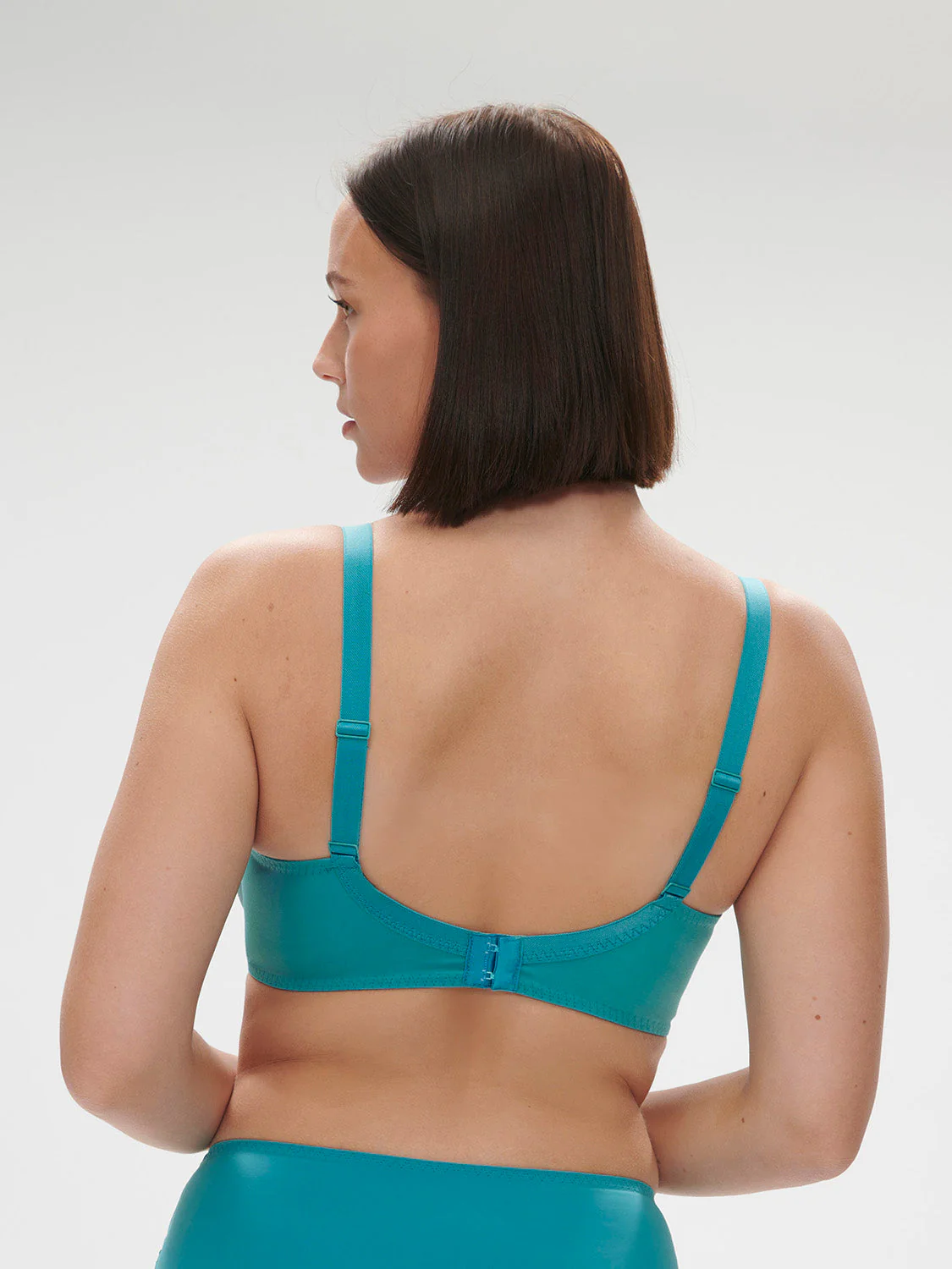 Plunging underwired bra - Atoll Blue - Image 8