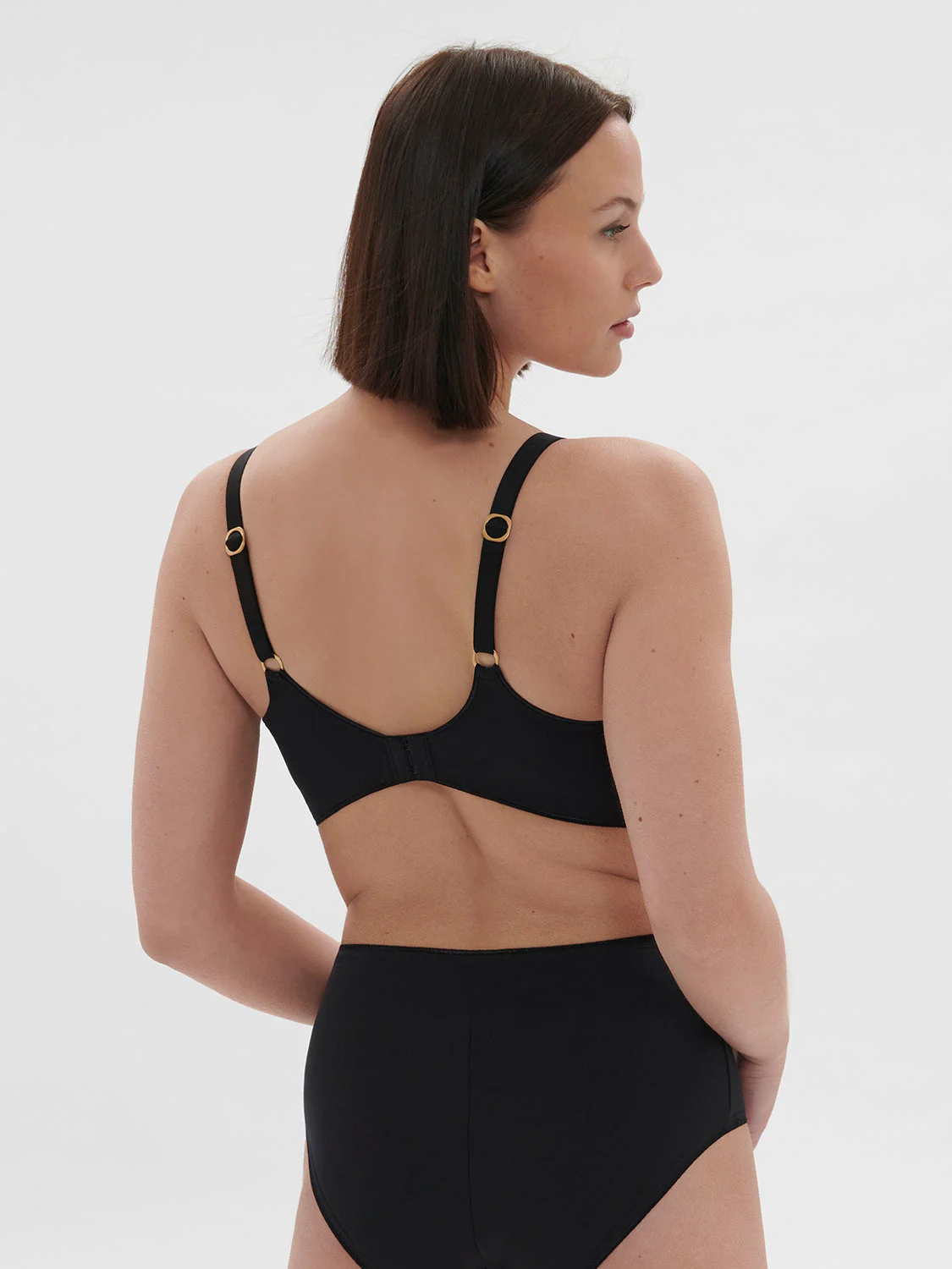 Plunging underwired bra - Black - Image 6