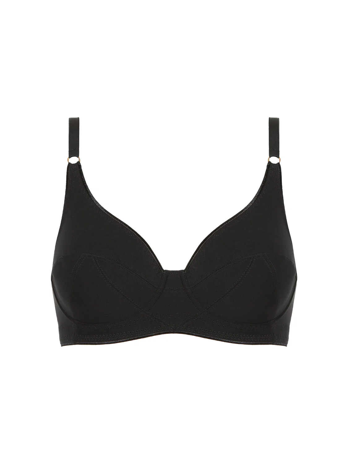 Plunging underwired bra - Black - Image 8