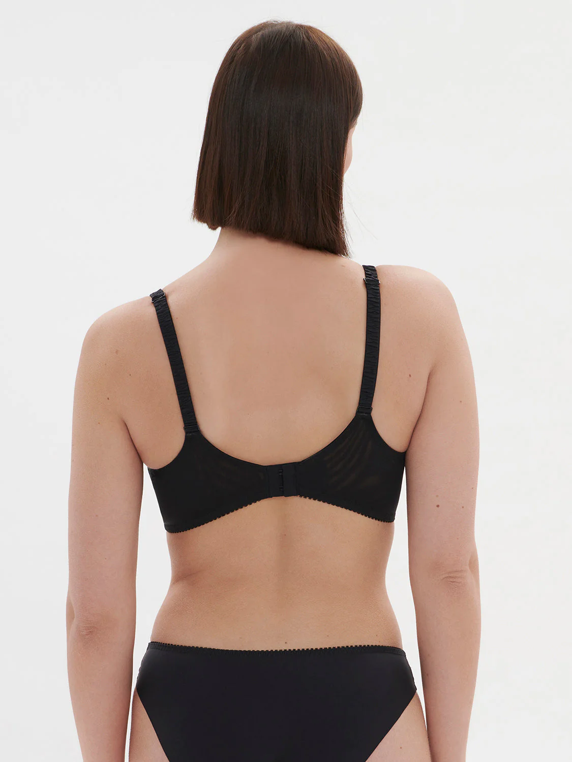 Plunging underwired bra - Black - Image 8
