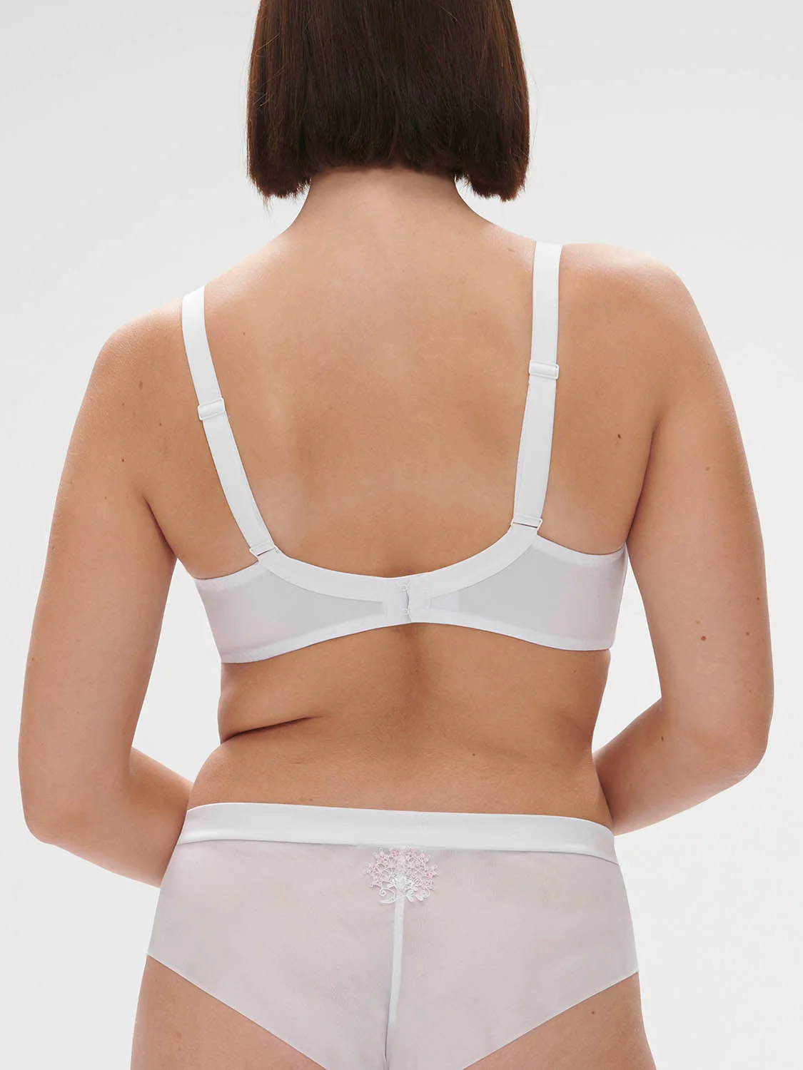 Plunging underwired bra - Cristal White - Image 10
