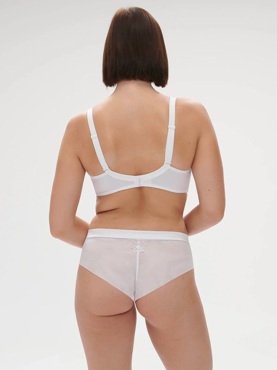Plunging underwired bra - Cristal White - Image 13