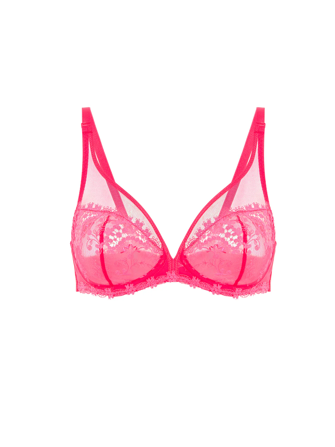 Plunging underwired bra - Fabulous Pink - Image 12
