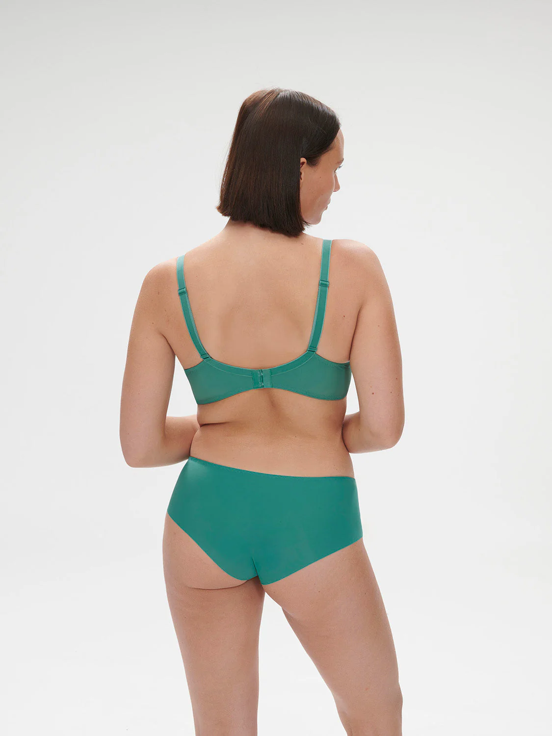 Plunging underwired bra - Garden Green - Image 10