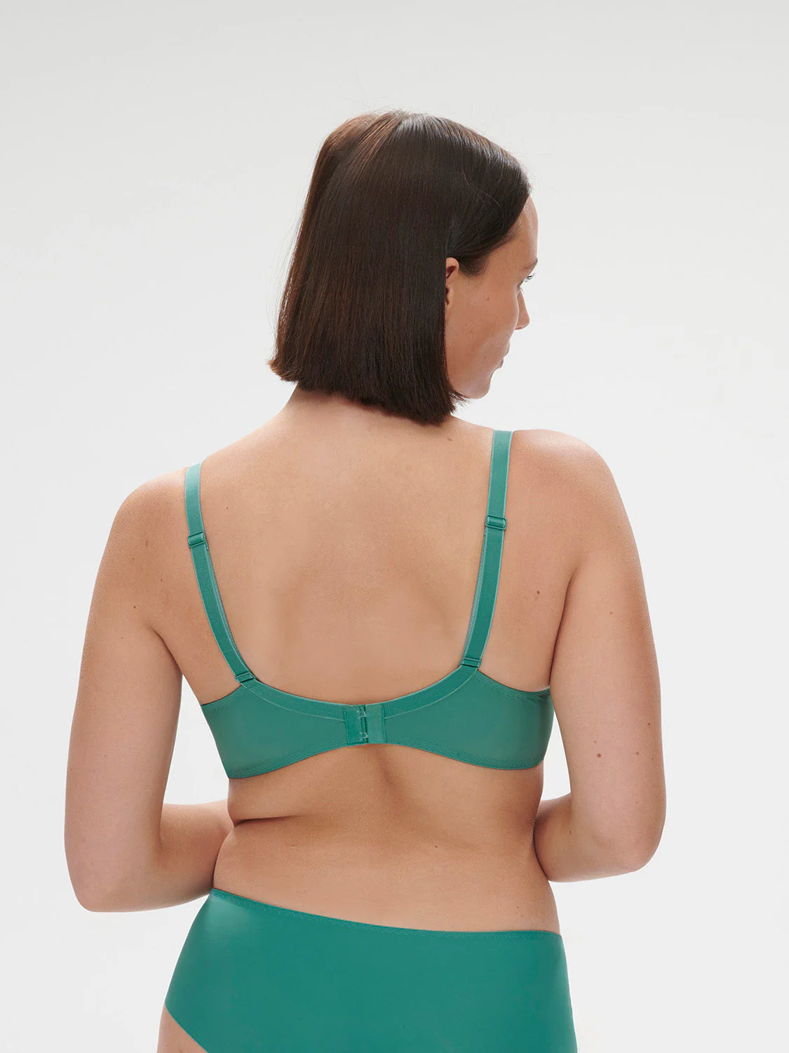 Plunging underwired bra - Garden Green - Image 7