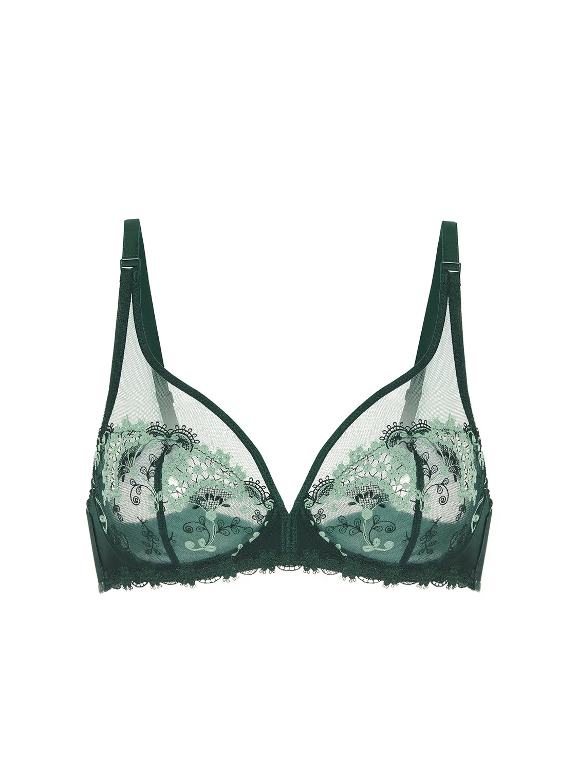Plunging underwired bra - KolsaĂŻ Green - Image 11