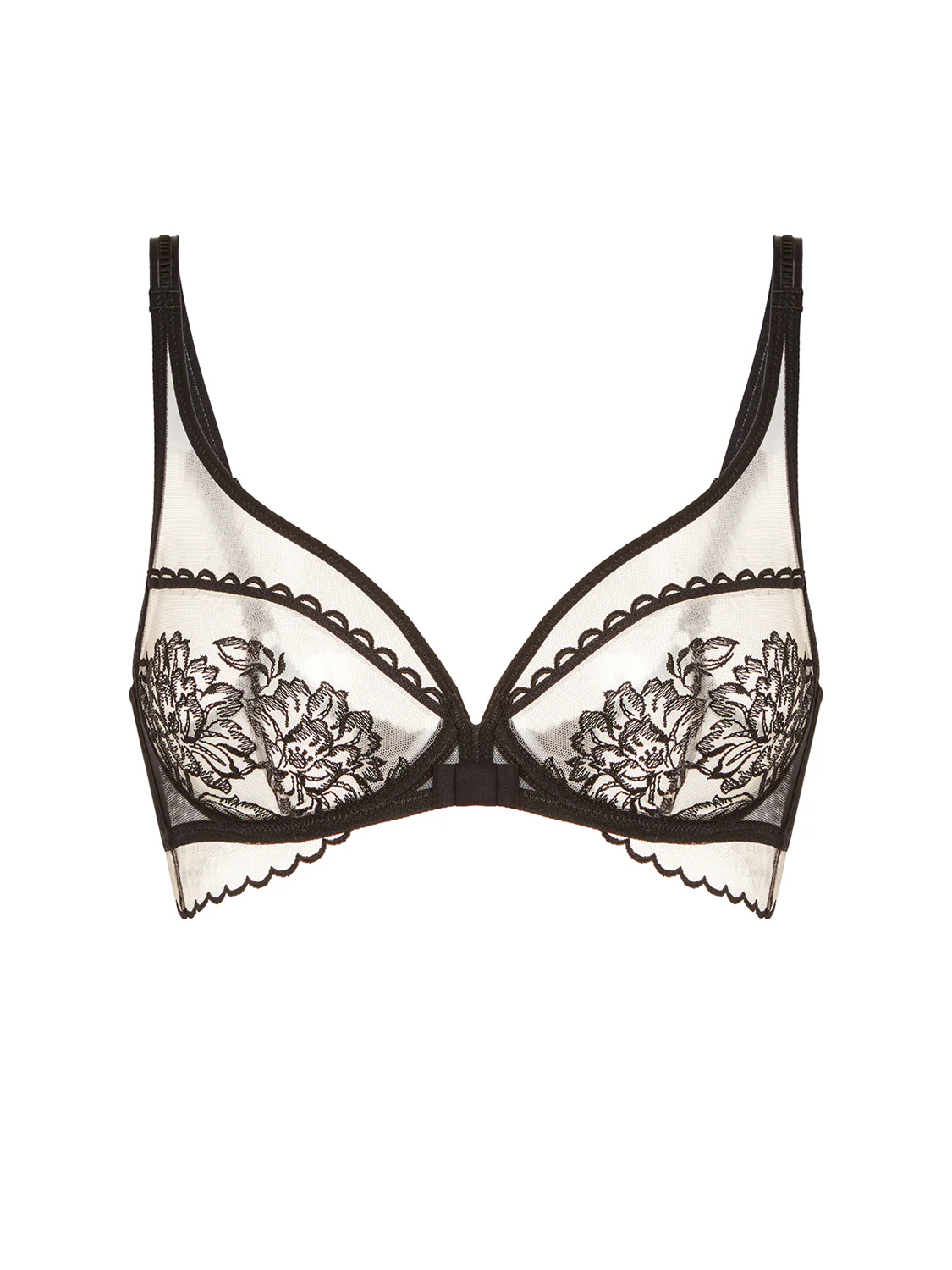 Plunging underwired bra - Light Tatoo - Image 10