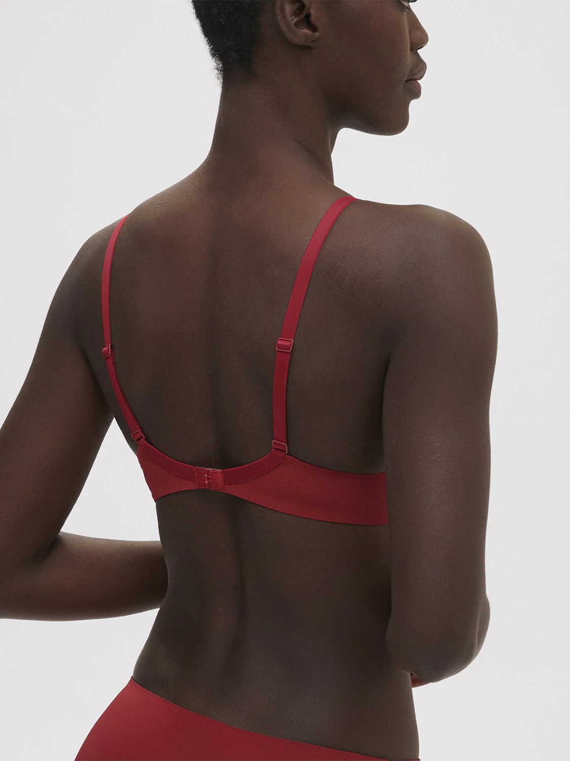 Plunging underwired bra - Lipstick - Image 2