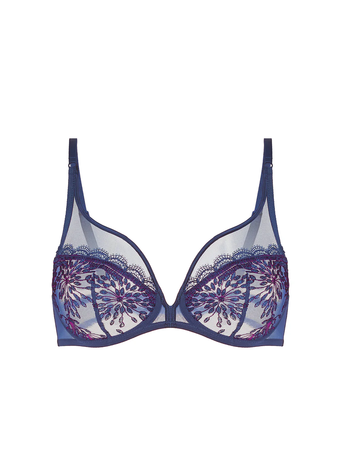 Plunging underwired bra - Midnight - Image 14