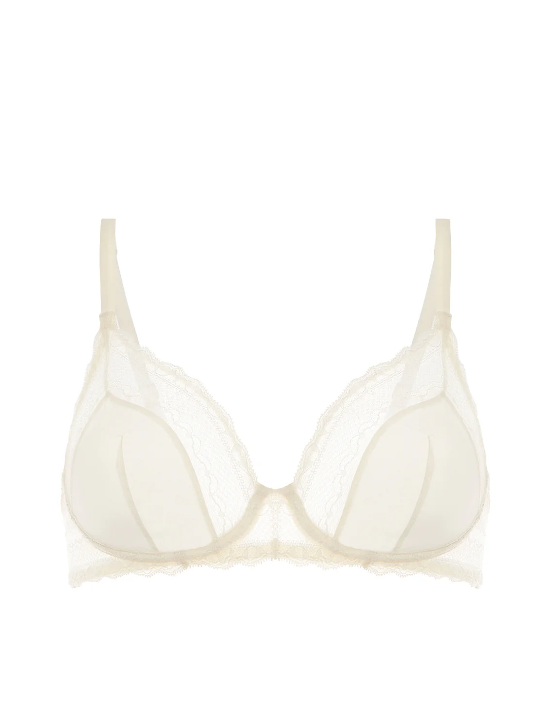 Plunging underwired bra - Natural - Image 13
