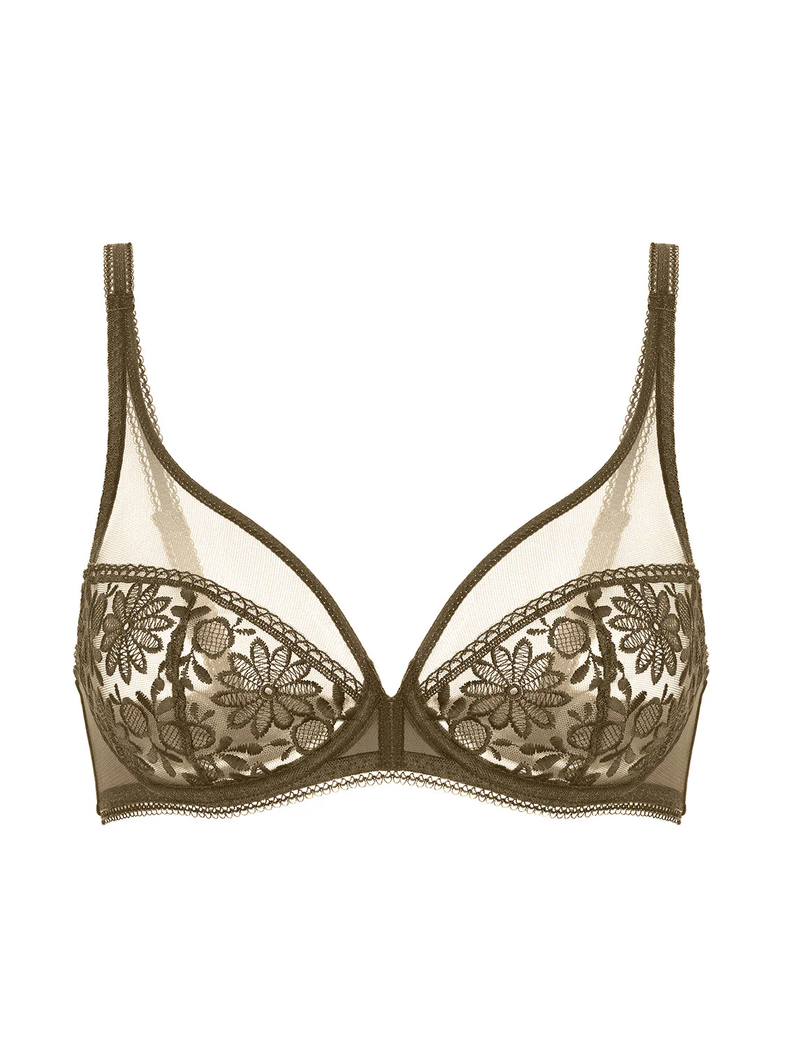 Plunging underwired bra - Nomad Green - Image 11