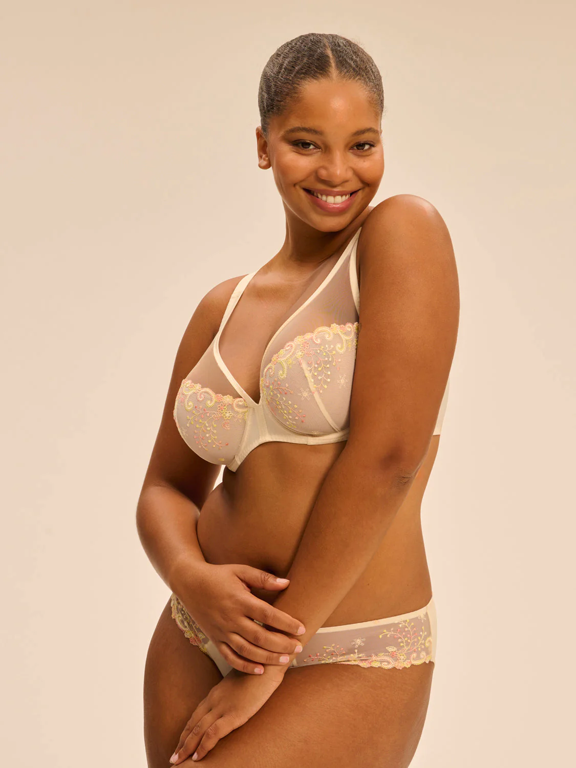 Plunging underwired bra - Pampa - Image 9